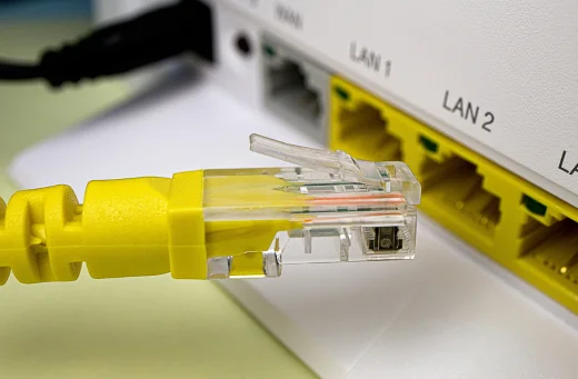 Conexión de cable ethernet