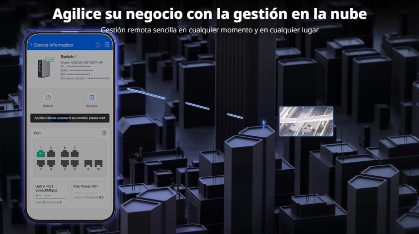switch ruijie con gestion en la nube