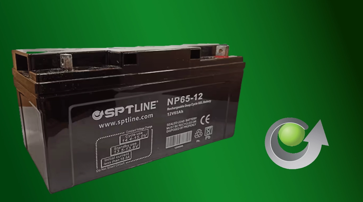 Bateria de 65 amperios sptline 12V65AH bateria de gel sin derrame de 65 amperios