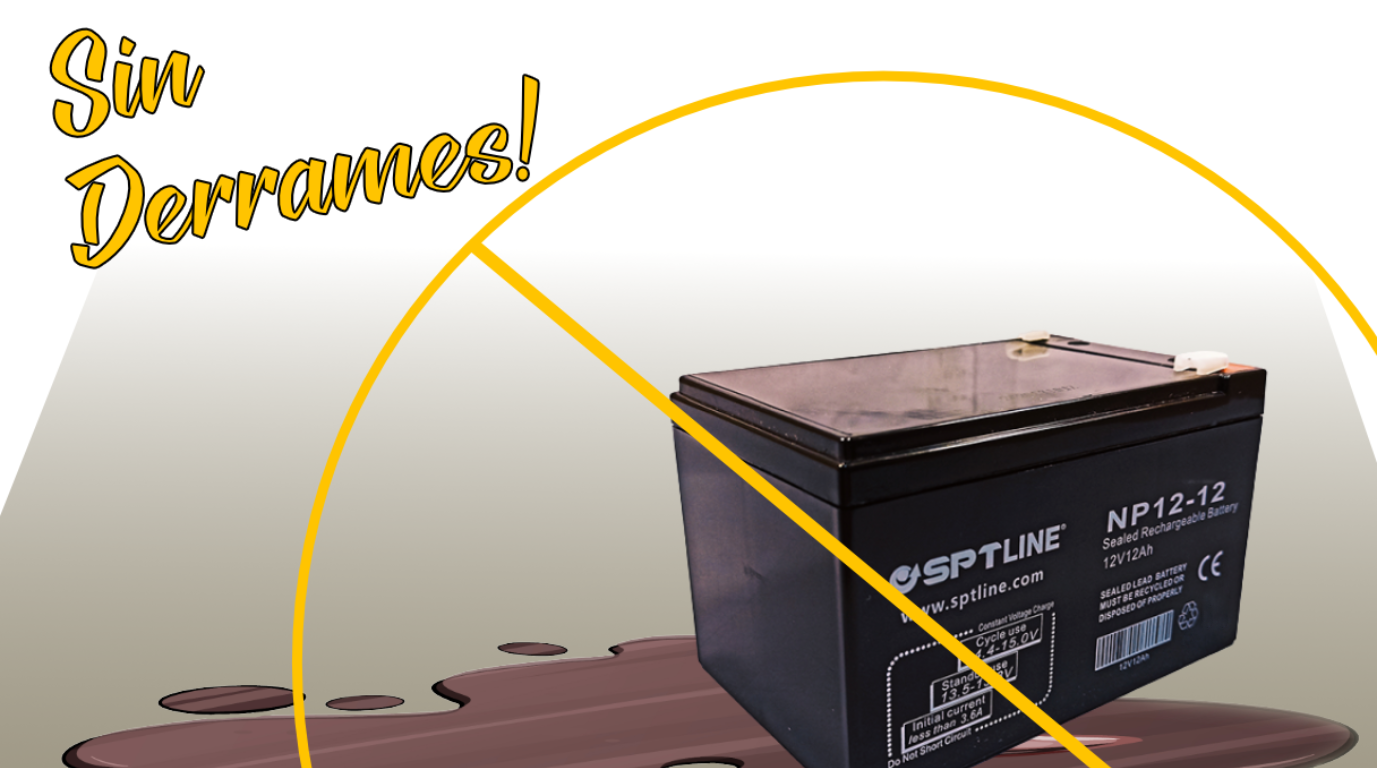 bateria sptline de 12 amperios sin derrames bateria de gel sptline sin derrame BAT1212