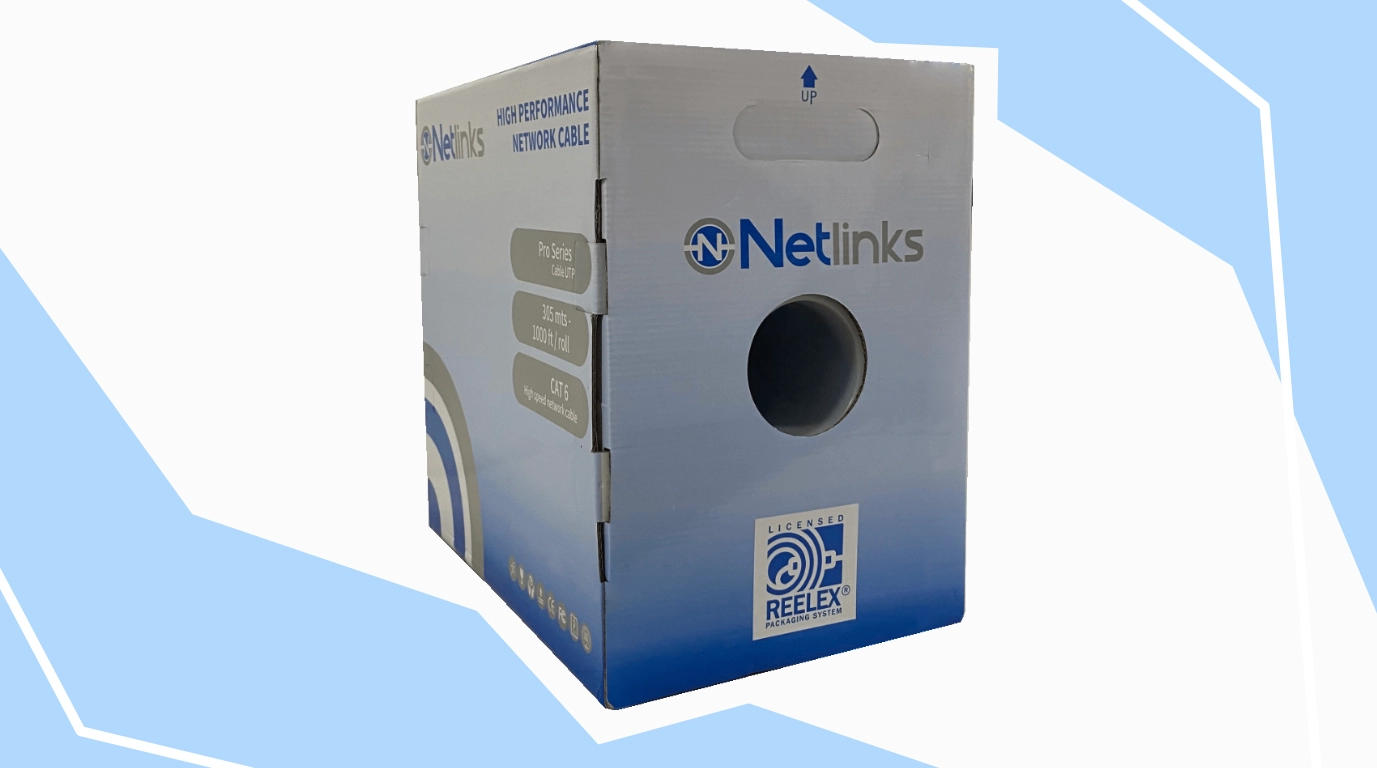 Cable cat 6 utp blanco 100% cobre netlinks cable utp netlinks CAB-6PRO