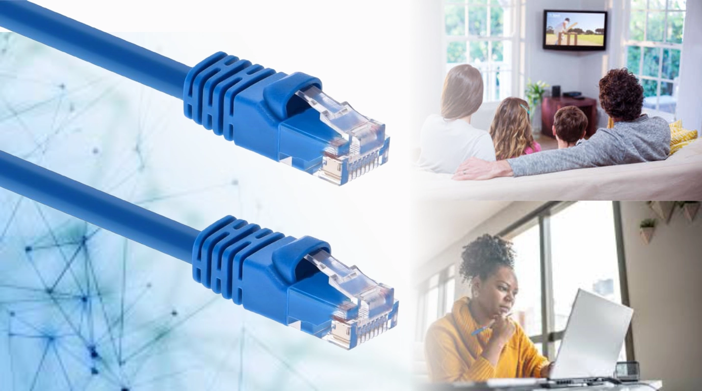 cable de internet con conexion estable