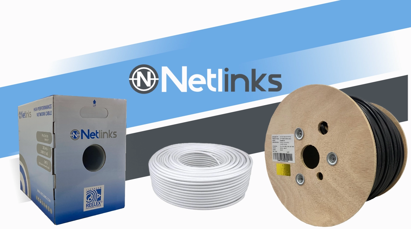 CABLE netlinks para cctv tipo UTP CAT5E CAT6E Cables netlinks de excelente calidad tipo cat5e cat6