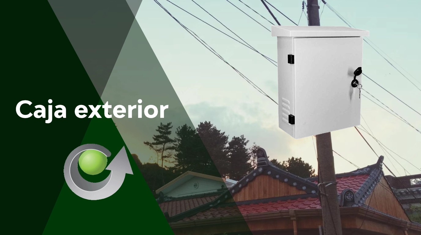 vista de como esta instalada la caja exterior SP-CAB-L