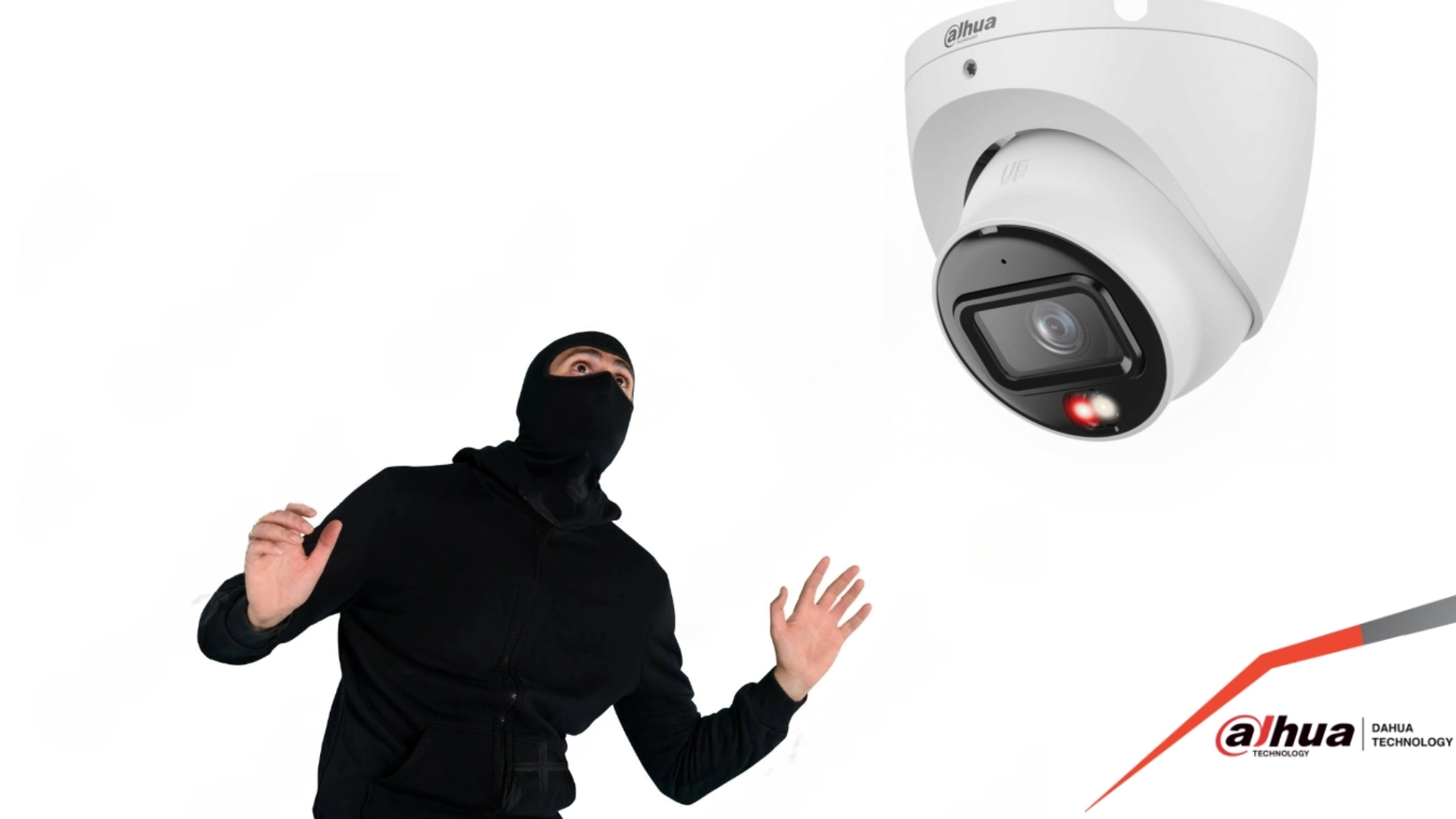 Camara con luz dual inteligente y deteccion de personas domo de 4mpx con luz dual