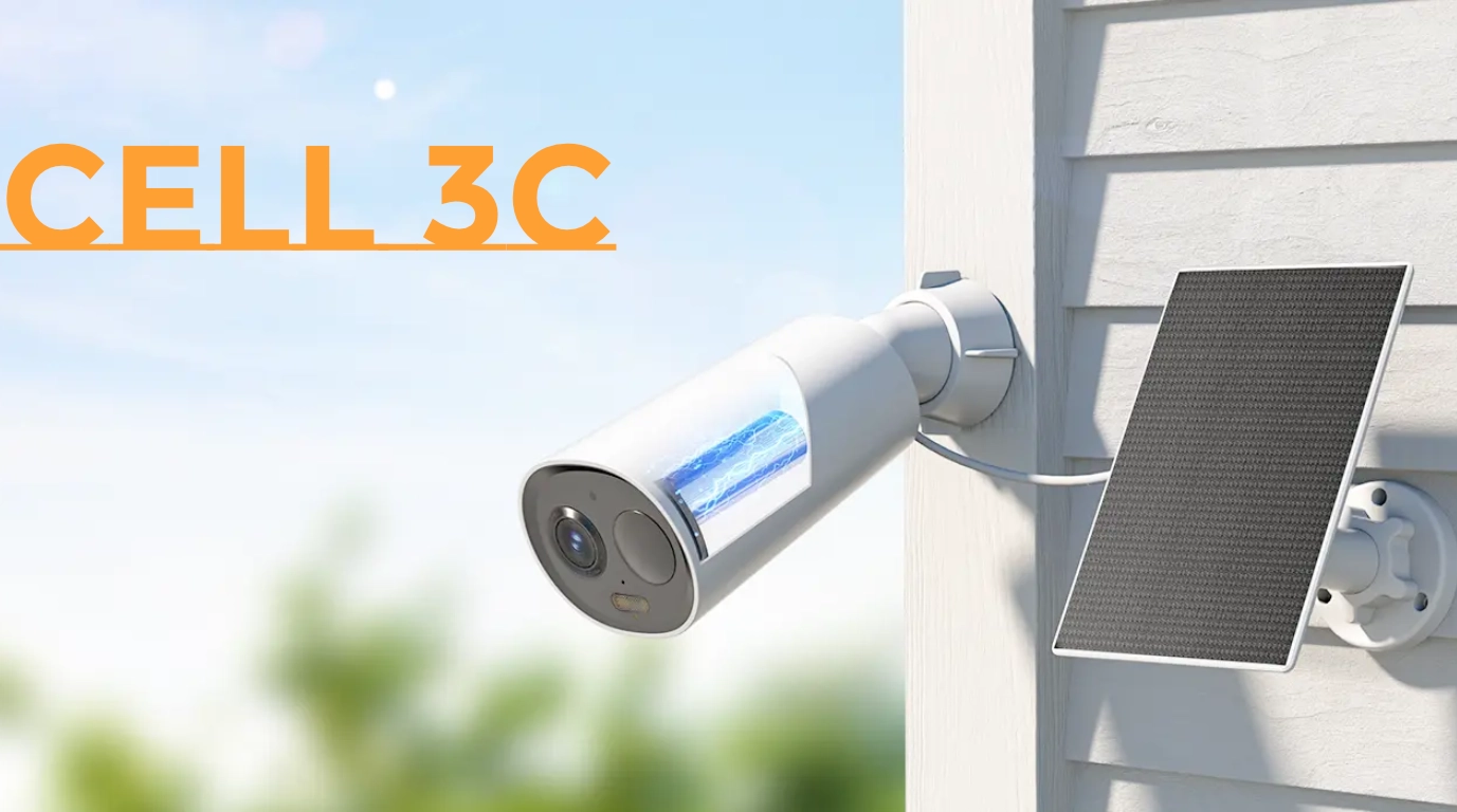 Camara con panel solar con bateria grande CELL 3C Camara con panel solar y bateria interna modelo CELL3C