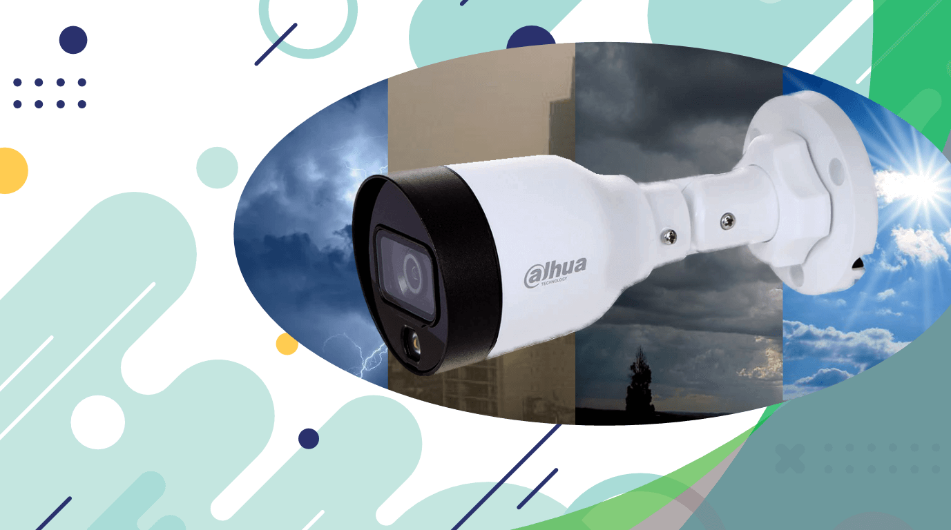 Camara bullet dahua de 4mpx a todo color con proteccion IP67