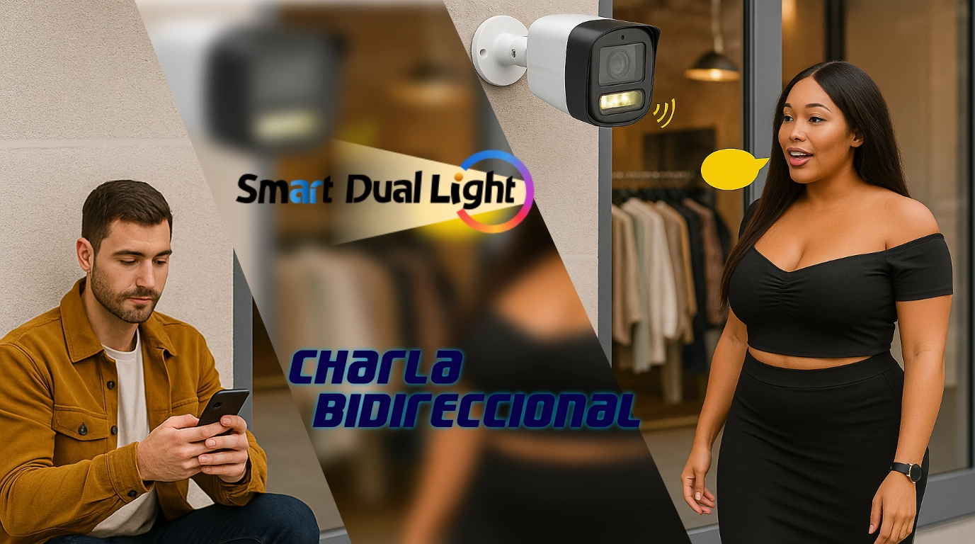 Camara dahua con charla bidireccional