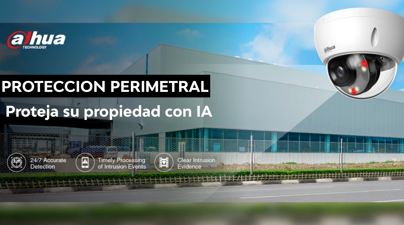 camara dahua con proteccion perimetral y SMD Plus camara Dahua cupula con proteccion perimetral