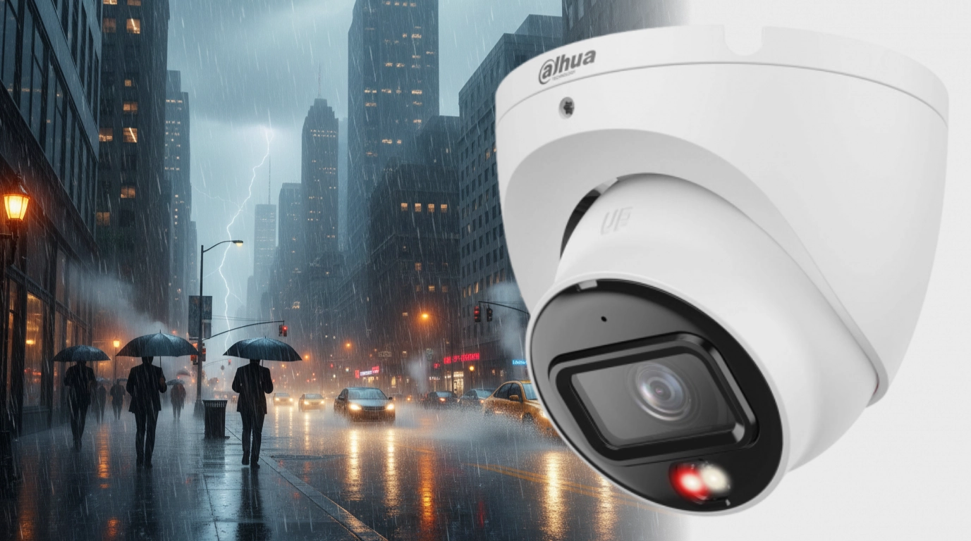 Camara dahua de 2mpx IP con proteccion perimetral domo ip modelo DH-IPC-HDW1239T1P-IL , IP67