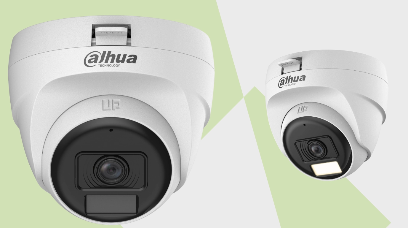 camara dahua domo 5mpx con audio integrado y LED Domo analoga dahua con Smart dual light, 5mpx con audio