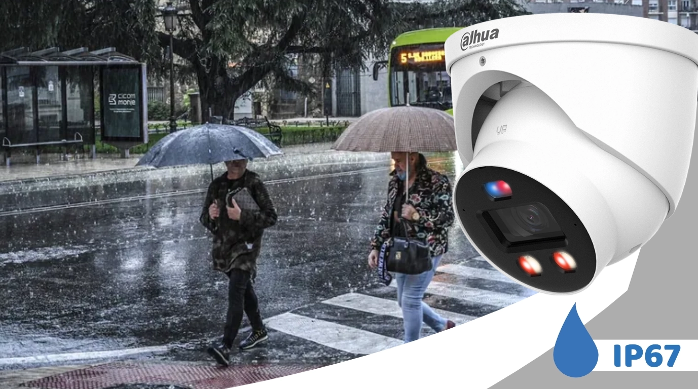 Camara Dahua domo 8MPX con proteccion IP67 Domo IP Proteccion IP67 Dahua modelo DH-IPC-HDW3849HP-AS-PV