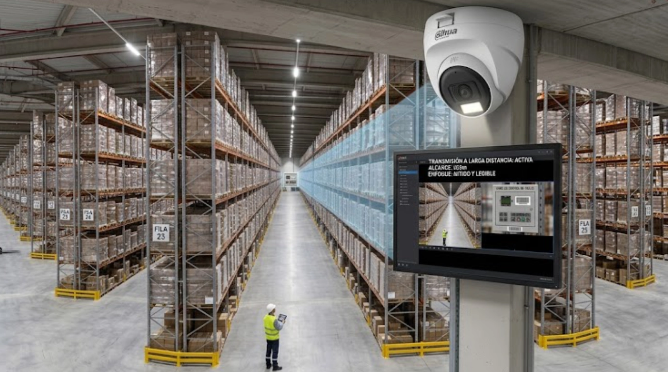 camara DH-HAC-T1A51N-U-IL-A-S3 instalada en almacen