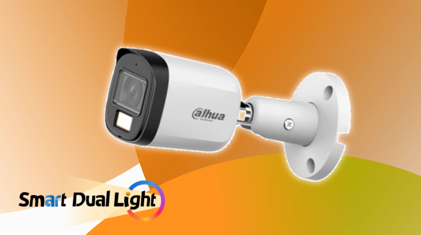 bullet analoga dahua con smart dual lights