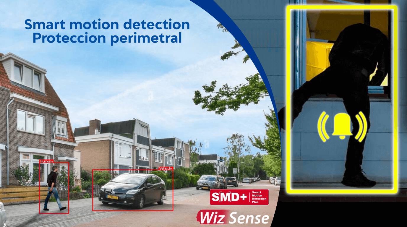 Camara de 8mpx Dahua SMD PLUS proteccion perimetral HDW2841 camara DH-IPC-HDW2841TP-S-0280B con SMD PLUS y proteccion