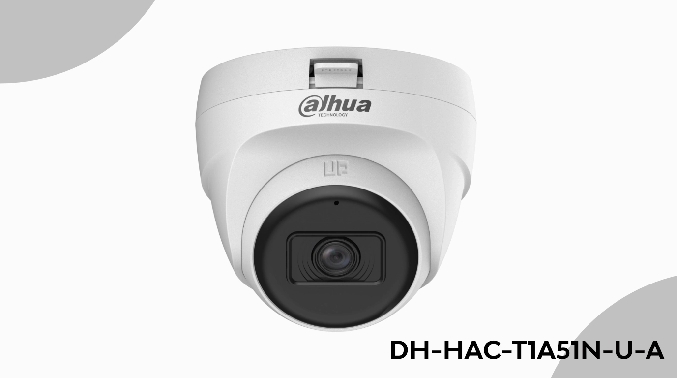 CAMARA DOMO DAHUA DH-HAC-T1A51N-U-A 4 SEÑALES A TRAVES DE UN CABLE COAXIAL