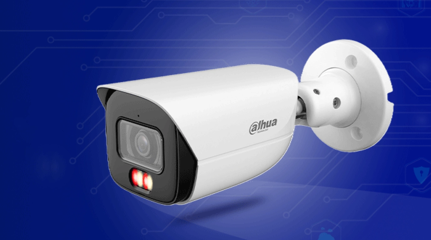 vista frontal de la camara DH-IPC-HFW3449EP-AS-NI fullcolor