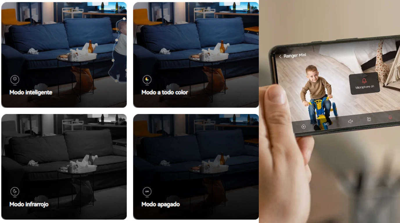 vision nocturna a color con la camara IPC-K2MN-3H1W-IMOU