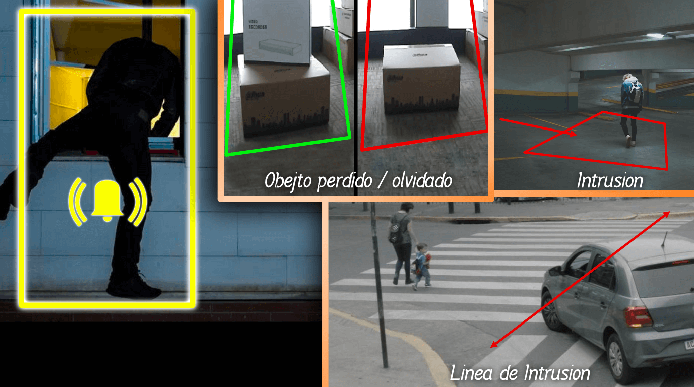 camara PTZ con disuasion activa de luz y sirena con IVS camara PTZ Dahua con IVS y disuasion activa