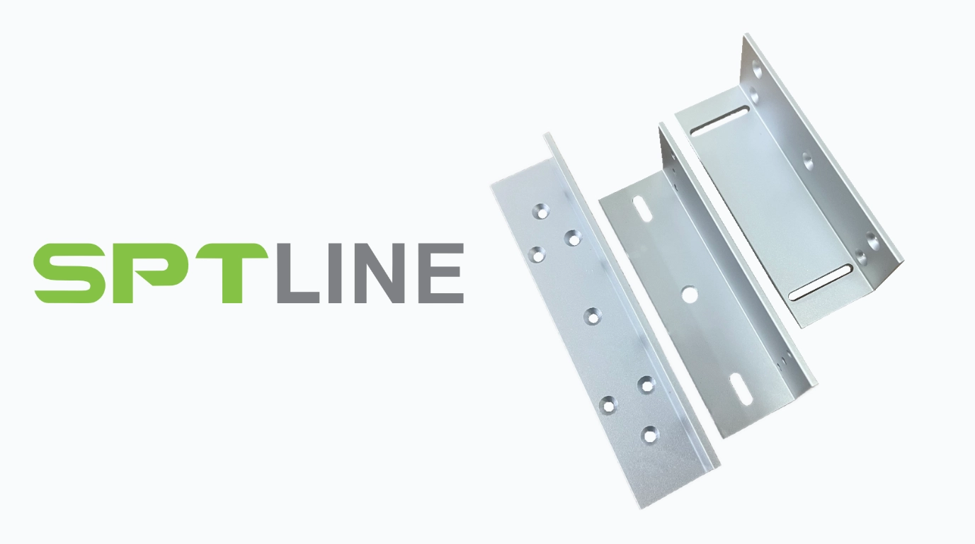 cerradura magnetica SP-BASEZL-300 con el logo de sptline