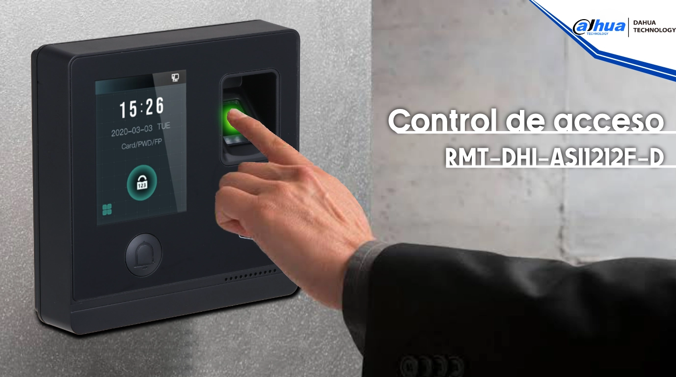 vista del control de acceso DHI-ASI1212F-D con persona