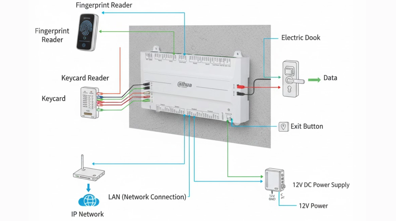 esquema de funcion de controlador DHI-ASC4204B-S Dahua