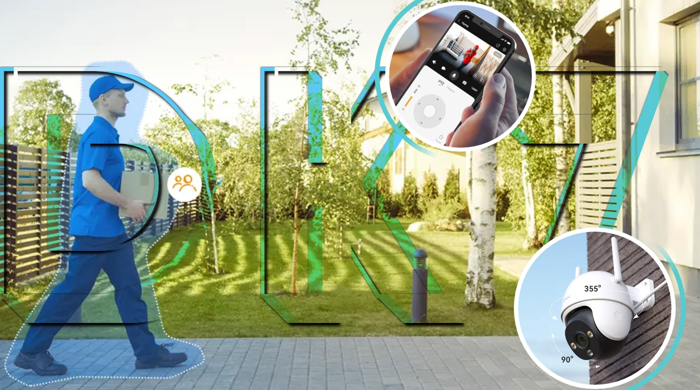 vista de deteccion humana con IPC-DK7N-3V0W-IMOU
