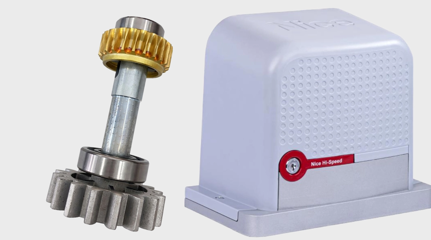 vista frontal del engranaje modelo P-R-EIXO