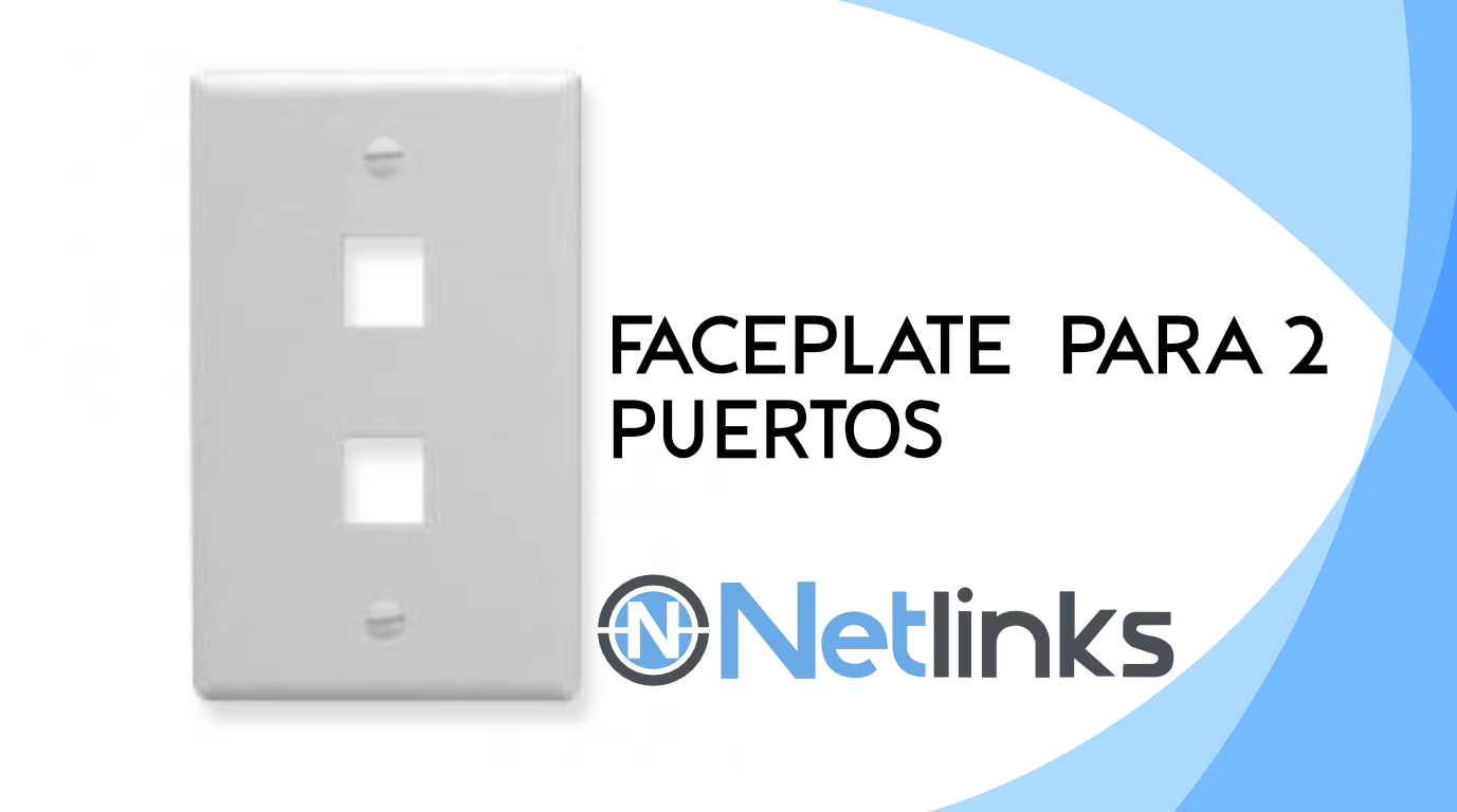 vista de faceplate de 2 entradas modelo NTL-FACE2P