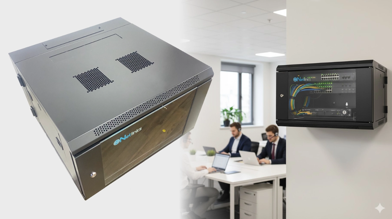 Gabinete netlinks con estructura abatible