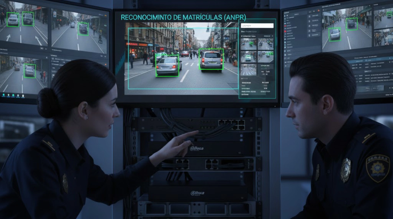 NVR DHI-NVR5432-XI con reconocimiento de matricula ANPR