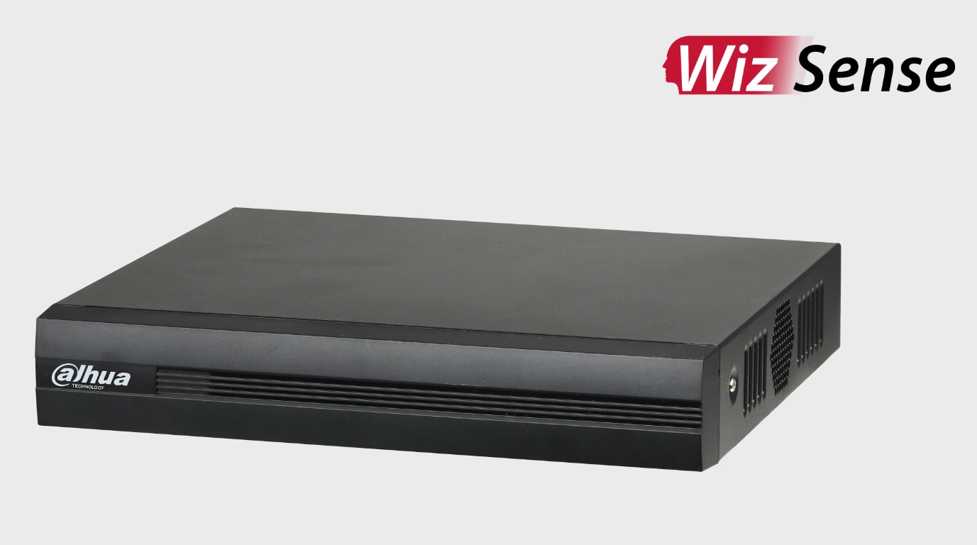 vista del grabador DH-XVR1B16-I/T dahua de frente wizsense