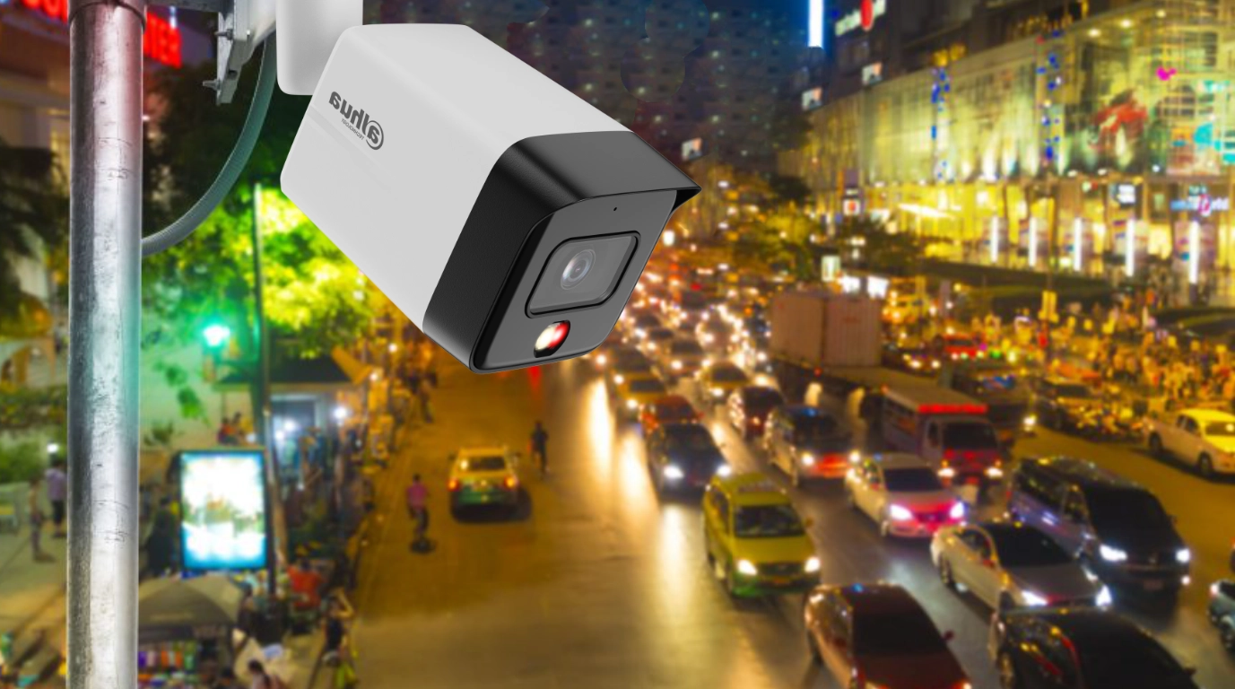 Luz Dual inteligente con deteccion de personas Bullet 8mpx con luz dual inteligente y audio