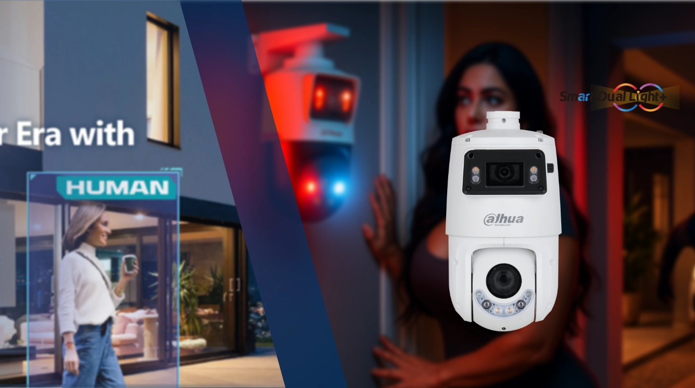 PTZ con smart dual lights TIOC, SMART H.265+ H.264+