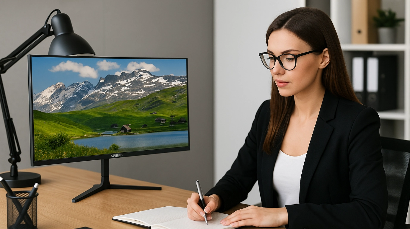 Monitor sptline de 22 pulgadas HD Monitor 22" HD con HDMI ultra delgado