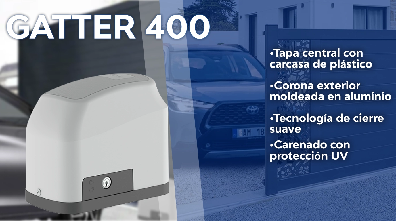 motor corredizo con capacidad de 400kg para rapida apertura