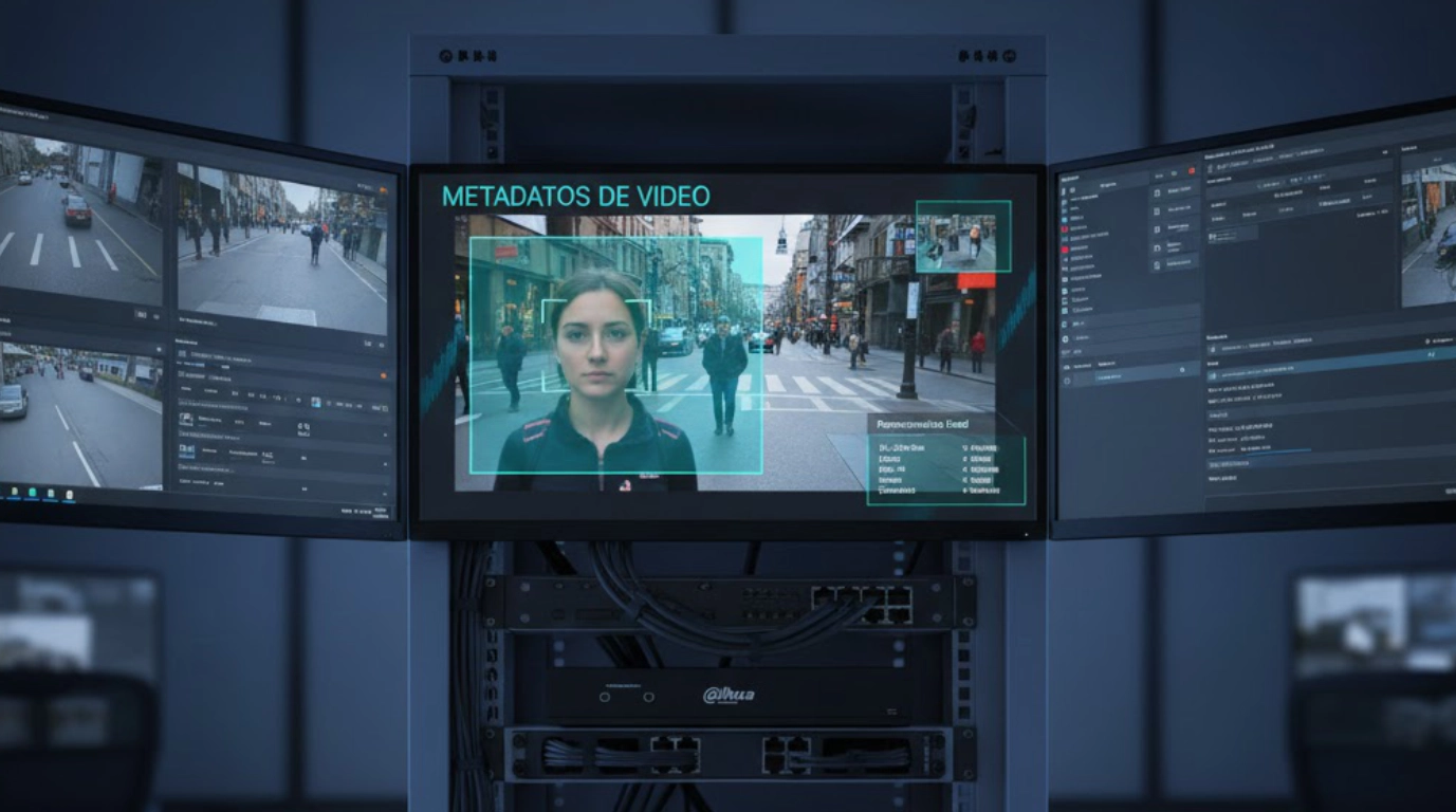 Grabador de video DHI-NVR5432-XI con metadatos de video