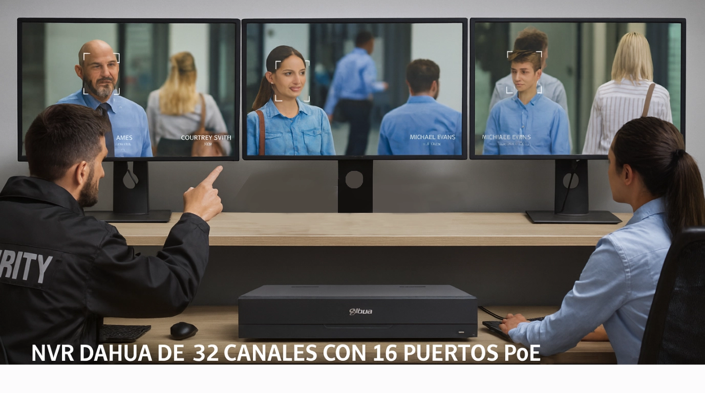 NVR Dahua DHI-NVR5432-16HP-EI2 con busqueda IA,interfaz NEXT