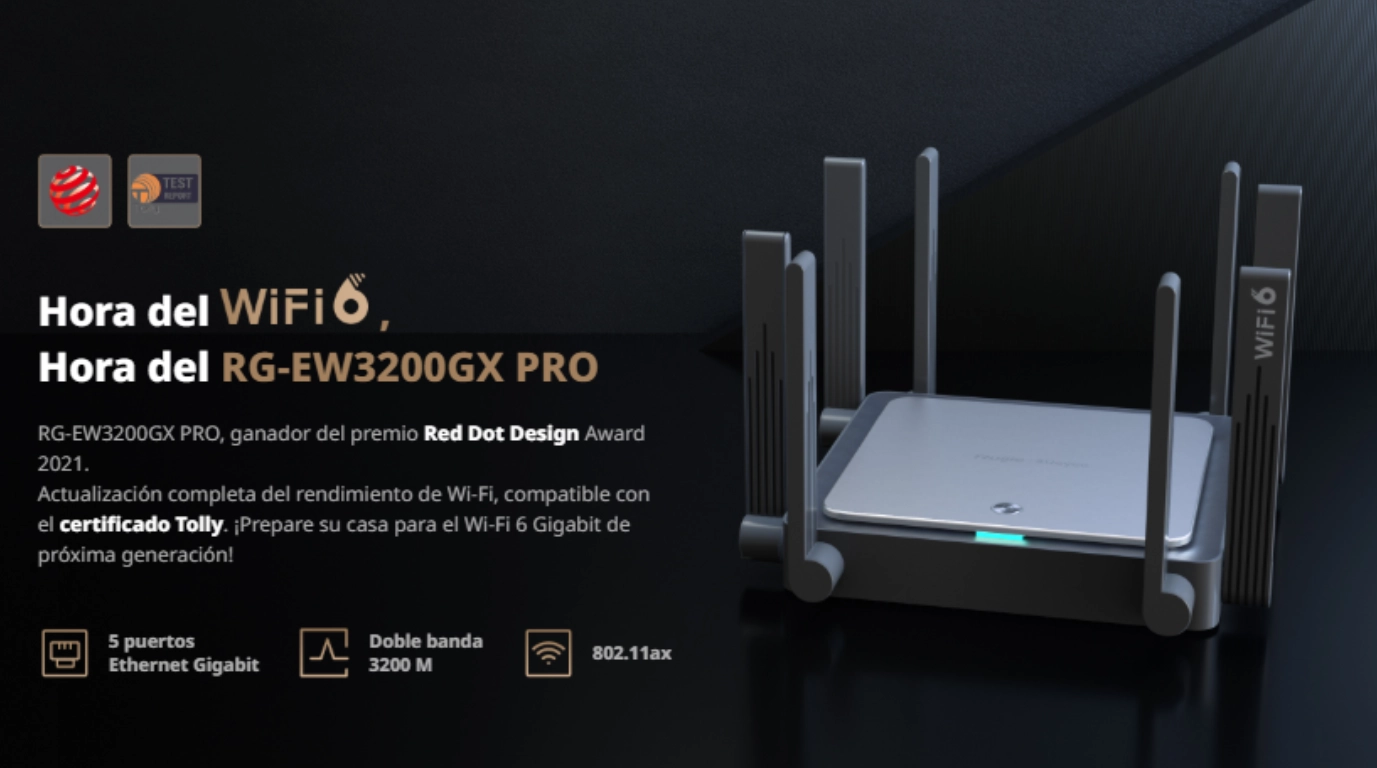 router wifi6 gigabit de doble banda 3200 mbps