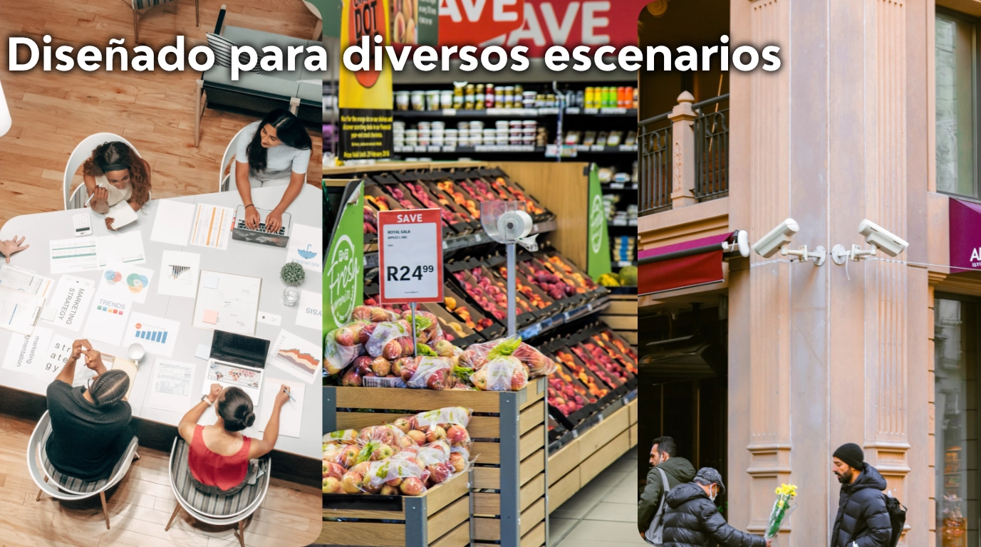 vista de los diferentes escenarios donde se usa RG-ES08G-L