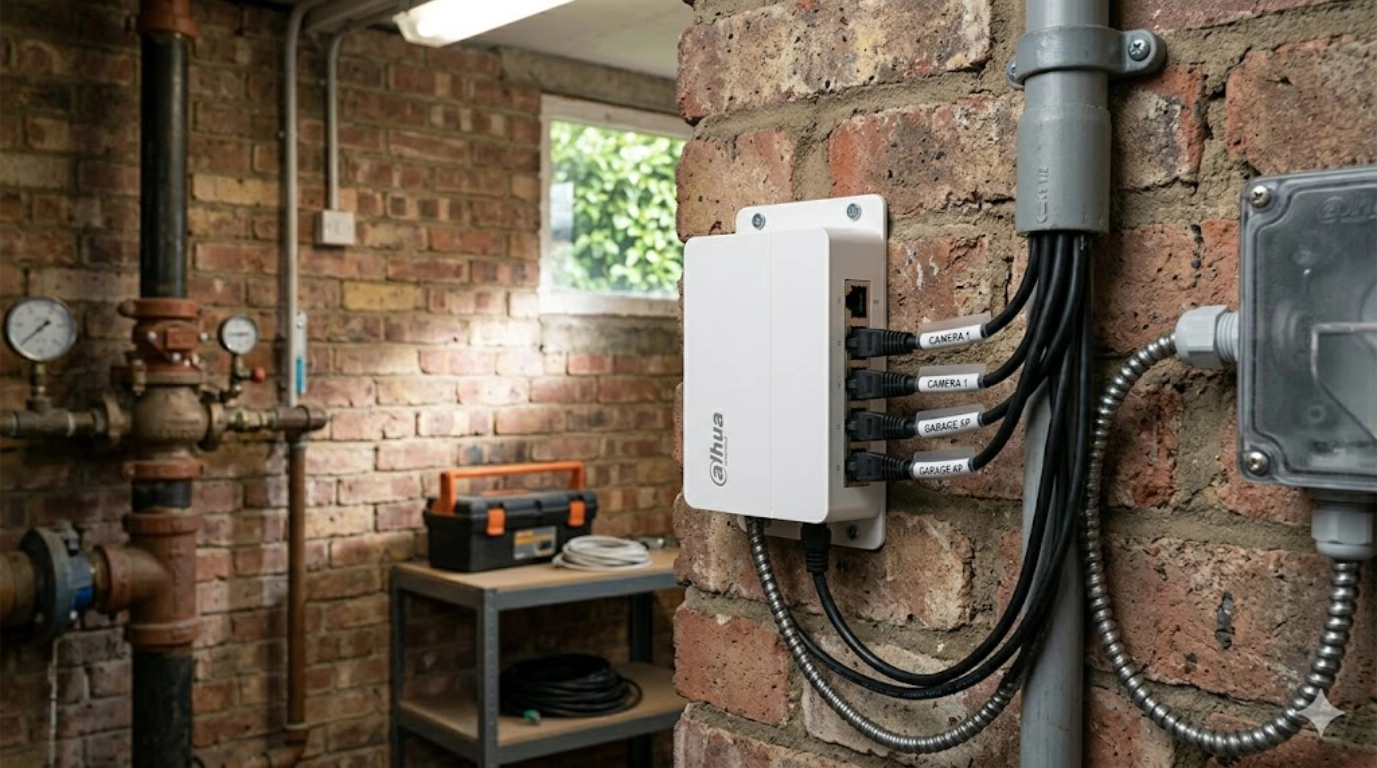 vista del switch DH-SF1005L de alto rendimiento