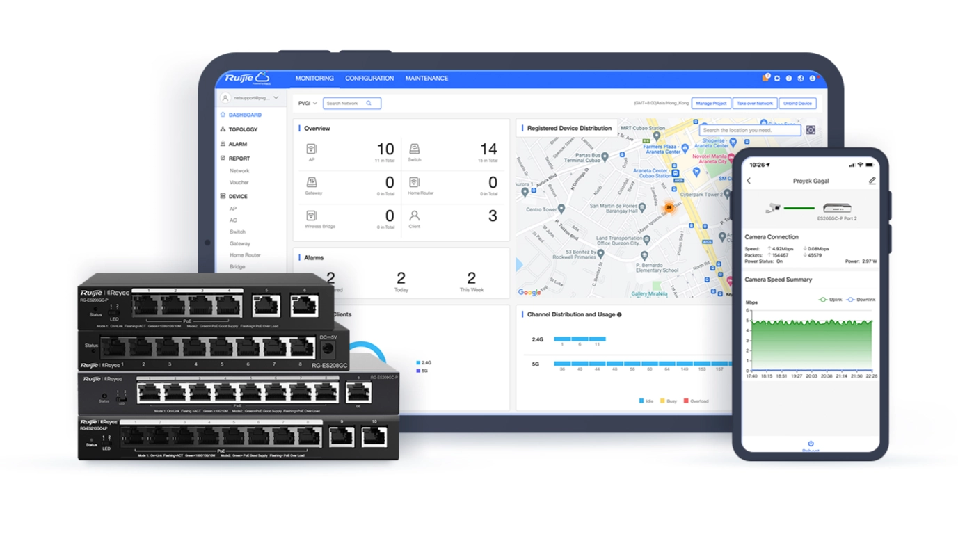 switch rentable con gestion inteligente ruijie conmutador rentable con gestion inteligente