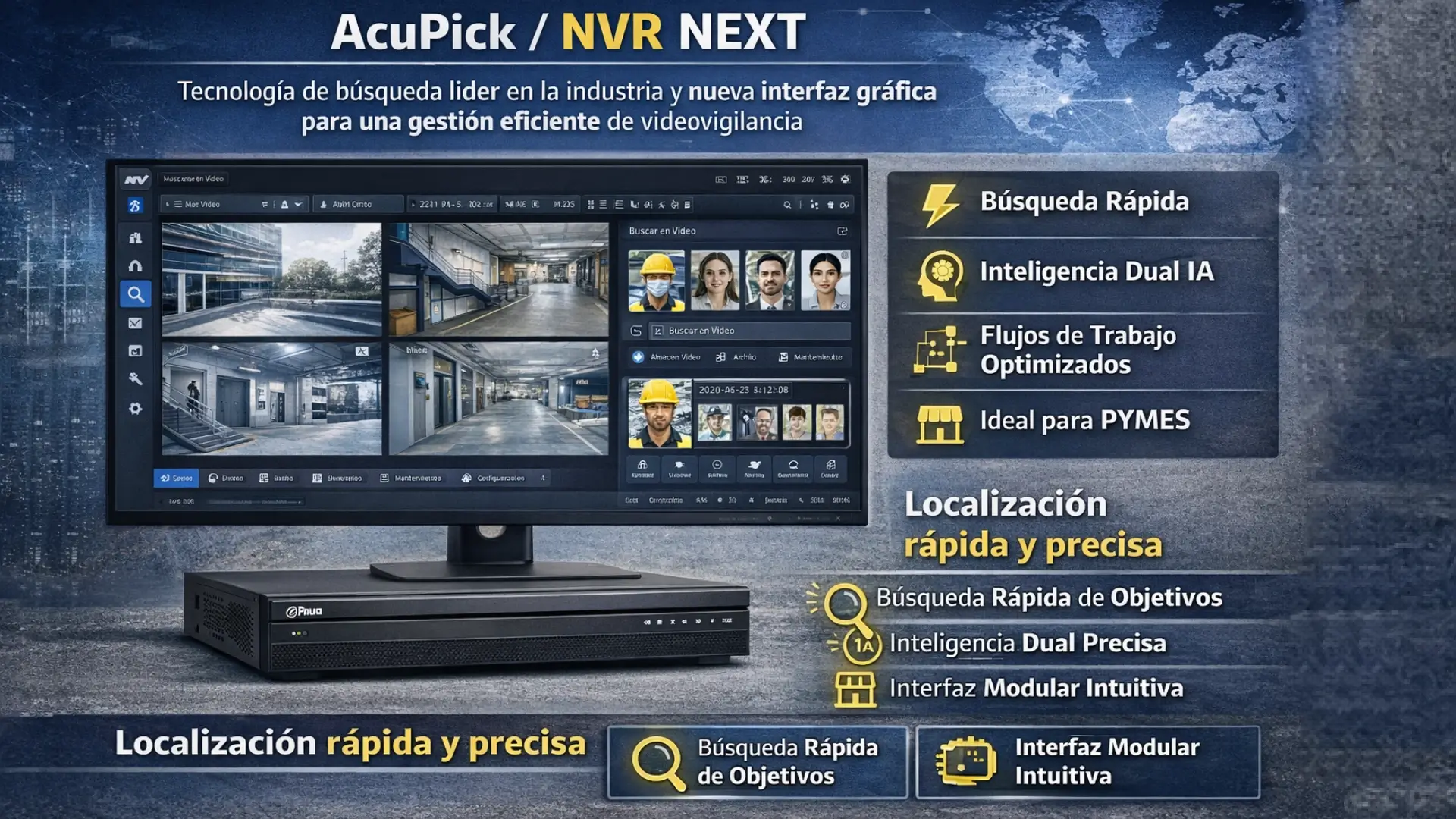 tecnologia del DHI-NVR5232-EI2 AcuPick / NVR NEXT