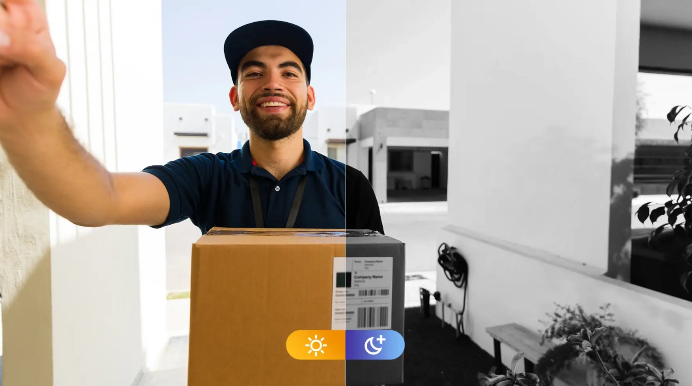 Vision nocturna a color con el timbre DB-2SN-3T0W/DS2S