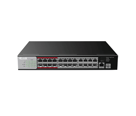 SWITCH NS-0326P-225 Potencia de 225W y conmutación 8.8 Gbps SWITCH DE HILOOK NS-0326P-225 CON 24 PUERTOS