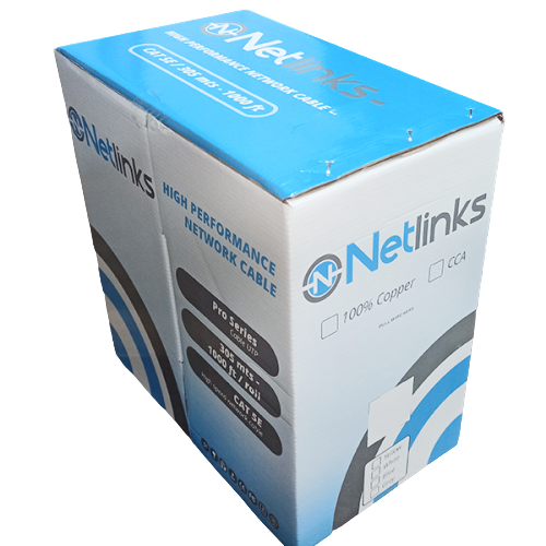 CAB-5BC CABLE UTP 100% COBRE CATEGORÍA 5E MARCA NETLINKS